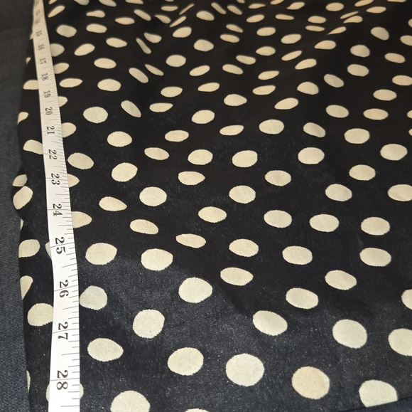 Anthropologie Maeve Polka Peppered Bow Front Pinup Strapless Sheath Dress Black - Picture 8 of 9